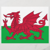 Flyer met vlag van Wales (Achterkant)