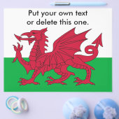 Flyer met vlag van Wales (Enkel)