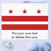 Flyer met vlag van Washington DC, VS (Enkel)