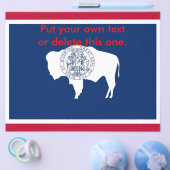 Flyer met vlag van Wyoming, VS (Enkel)