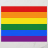 Flyer met vlag voor regenboogGBT (Achterkant)