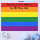 Flyer met vlag voor regenboogGBT (Enkel)