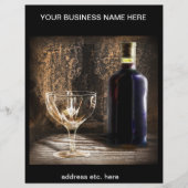 Flyer met wijnthema (Voorkant)