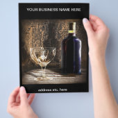 Flyer met wijnthema (Hand)