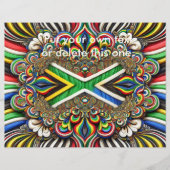 Flyer met Zuid-Afrikaanse kleuren Design (Voorkant)