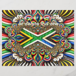 Flyer met Zuid-Afrikaanse kleuren Design