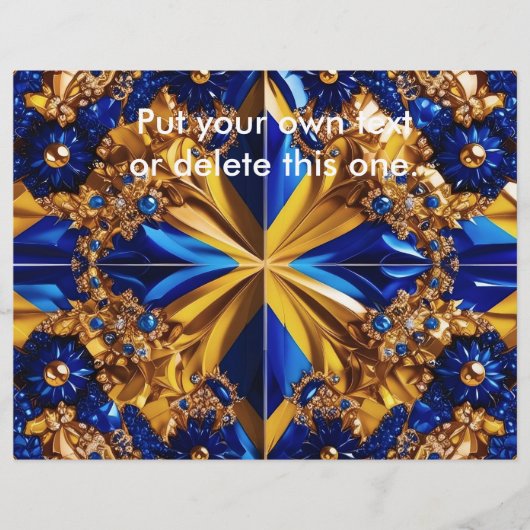 Flyer met Zweden Kleuren Design (Voorkant)