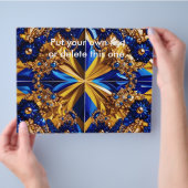 Flyer met Zweden Kleuren Design (Hand)