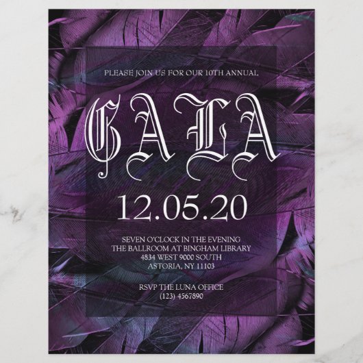 Flyer Nieuwjaarsfeest Benefit Gala (Voorkant)