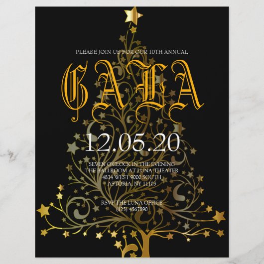 Flyer Nieuwjaarsfeest Benefit Gala (Voorkant)