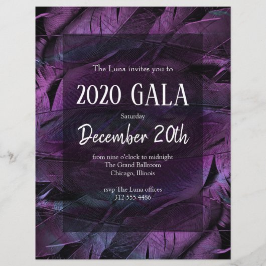 Flyer Nieuwjaarsfeest Benefit Gala (Voorkant)