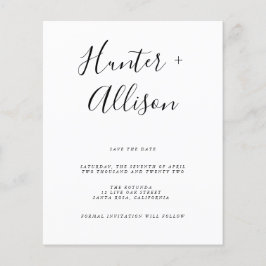 Flyer om budgetdatum op te slaan