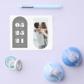 Flyer om budgetfoto's te bewaren tot de datum (Enkel)