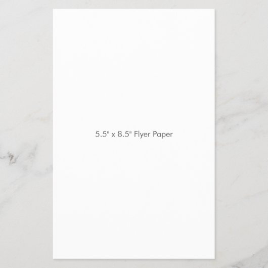 Flyer papier 5.5" x 8.5" (Voorkant)