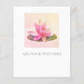 FLYER: PINK LOTUS FLYER (Voorkant)