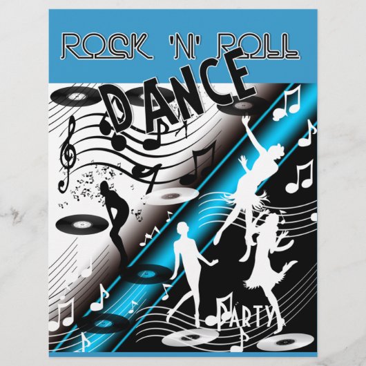Flyer Rock 'n' Roll Retro Dansfeest (Voorkant)