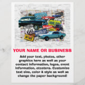 Flyer - Route 66 Klassieke auto's (Voorkant)