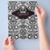 Flyer Salon Flower Damask Jewelry Crown (Hand)