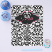 Flyer Salon Flower Damask Jewelry Crown (Enkel)