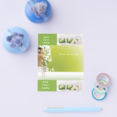 Flyer Schoonheidssalon Spa Groen 2 Sjabloon Klein (Enkel)