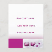 Flyer Schoonheidssalon Spa Roze Pruim Template (Achterkant)