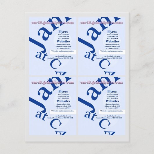 Flyer Sjabloon (Voorkant)