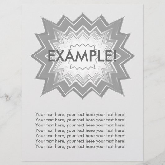 Flyer-Sjabloon: Attentie Getter: grijze explosie! Flyer (Voorkant)