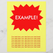 Flyer-Sjabloon: Attentie Grabber: Rode explosie! Flyer (Voorkant)