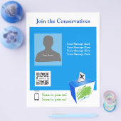 Flyer Sjabloon Conservatieve Partij (Enkel)