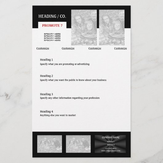 Flyer-sjabloon - creëer uw eigen 5,5-inch x8,5-inc flyer (Voorkant)