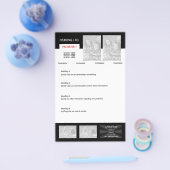 Flyer-sjabloon - creëer uw eigen 5,5-inch x8,5-inc flyer (Enkel)