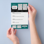 Flyer-sjabloon - creëer uw eigen 5,5-inch x8,5-inc flyer (Hand)