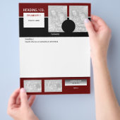 Flyer-sjabloon - creëer uw eigen 8,5-inch x11 inch flyer (Hand)