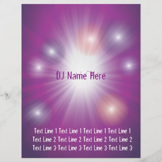 Flyer Sjabloon Dance (Achterkant)