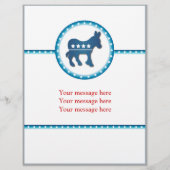 Flyer Sjabloon Democraat Ezel (Achterkant)