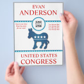 Flyer Sjabloon Democraat Ezel (Hand)