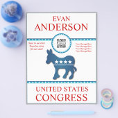 Flyer Sjabloon Democraat Ezel (Enkel)