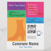 Flyer-Sjabloon — Detailschoenen Flyer (Voorkant)