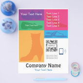 Flyer-Sjabloon — Detailschoenen Flyer (Enkel)