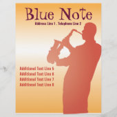 Flyer Sjabloon Evenement Jazzband (Achterkant)