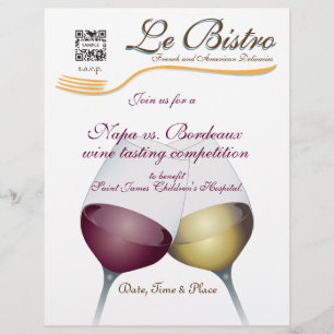 Flyer Sjabloon Fine Dining French