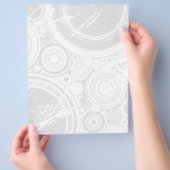 Flyer-Sjabloon: Grunge-cirkels: Vectorkunst Flyer (Hand)