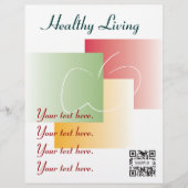 Flyer Sjabloon Healthy Living (Voorkant)