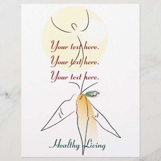 Flyer Sjabloon Healthy Living (Achterkant)