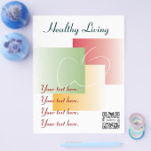 Flyer Sjabloon Healthy Living (Enkel)
