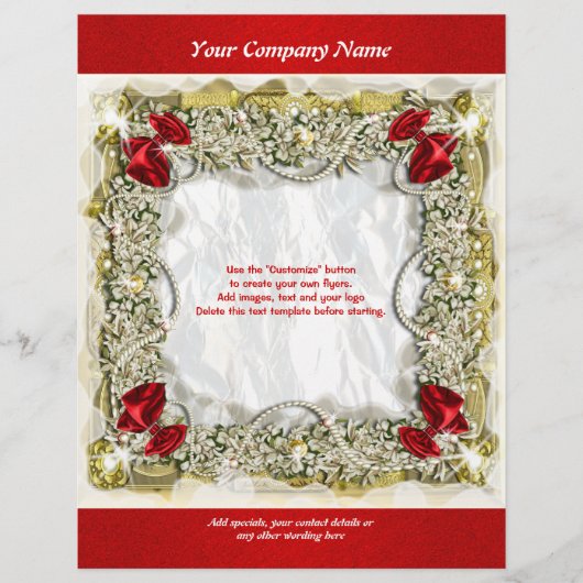 Flyer sjabloon Kerst promotie marketing (Voorkant)