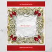 Flyer sjabloon Kerst promotie marketing (Achterkant)