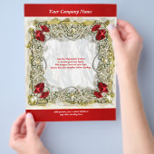 Flyer sjabloon Kerst promotie marketing (Hand)