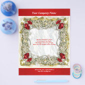 Flyer sjabloon Kerst promotie marketing (Enkel)