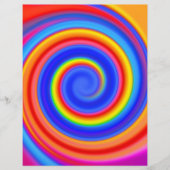 Flyer-Sjabloon: kleurrijk spiraal ontwerp Flyer (Voorkant)